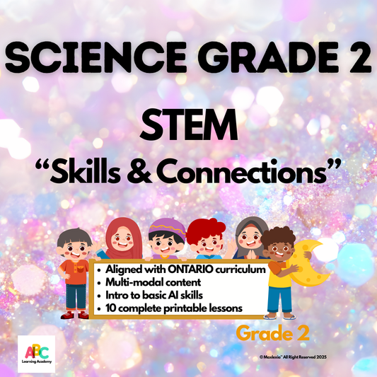 AI-B-C™ Science Grade 2 Ontario Edition – Strand A: STEM Skills and Connections