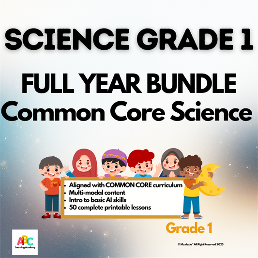Grade 1 Science – FULL YEAR Bundle (Universal/Common Core Edition)